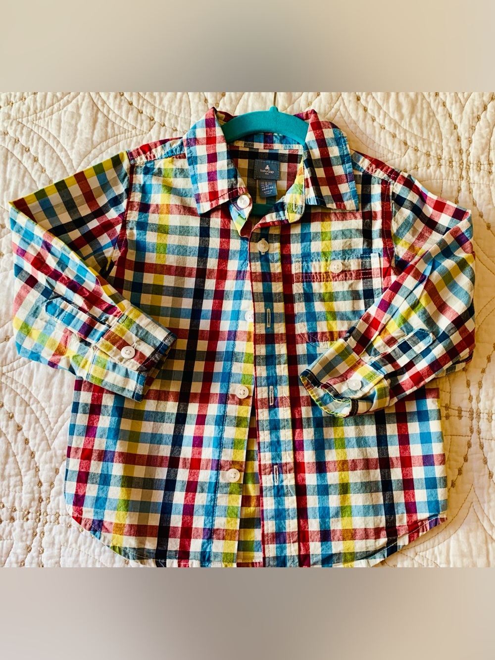 Baby Gap Plaid Long Sleeved Shirt Size 2 Years
